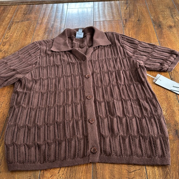 Worthington Brown Knit Sweater - Picture 3 of 5